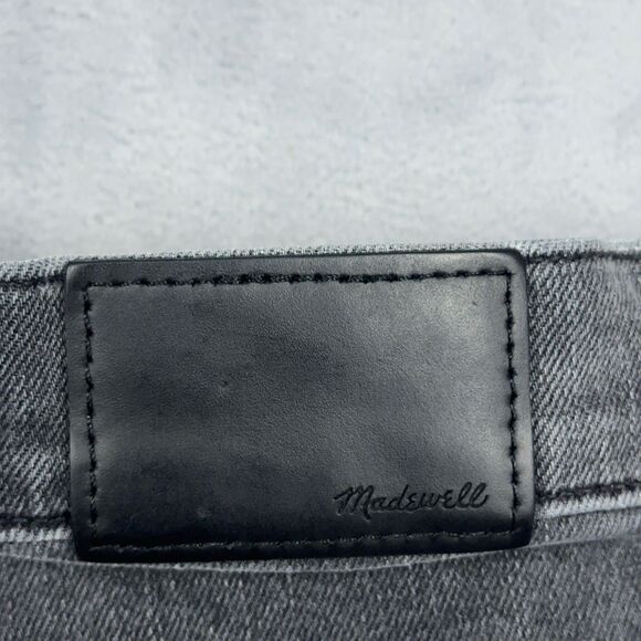 Madewell Jeans Womens Size 27 Faded Black Slim Demi Boot Cut Distressed *FLAW - Picture 7 of 16